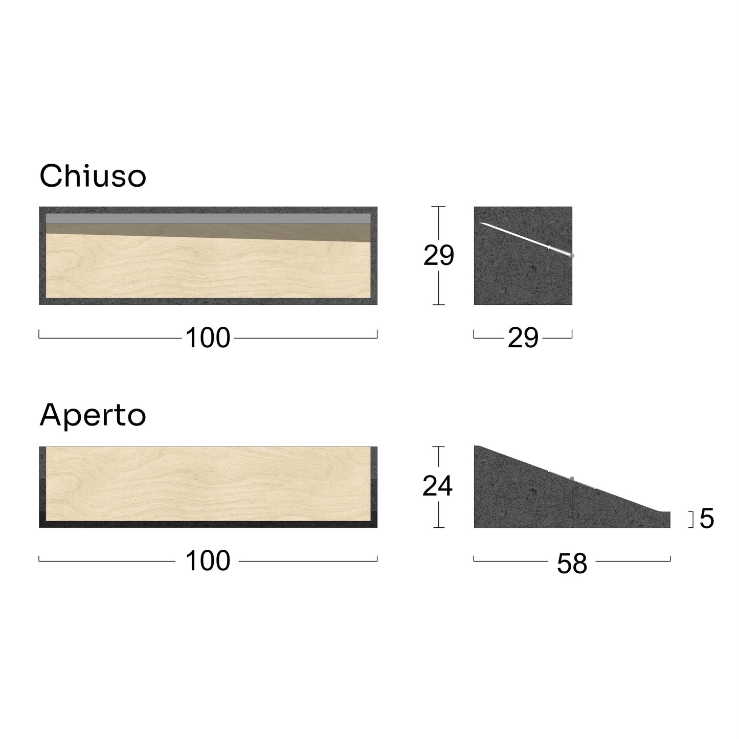 Scrittoio a ribalta Pivot