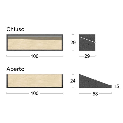 Scrittoio a ribalta Pivot