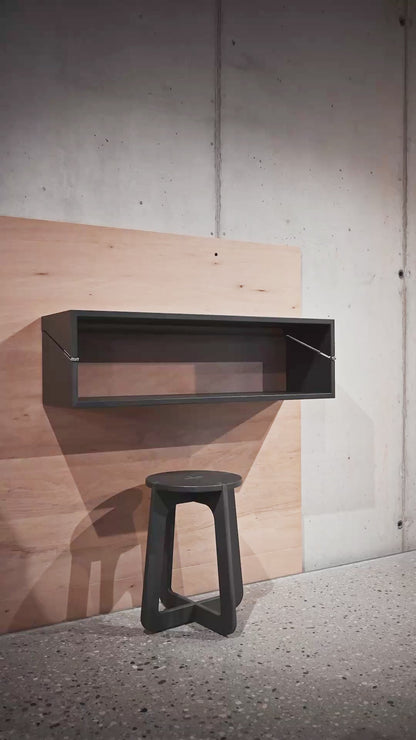 Pivot fold-down desk